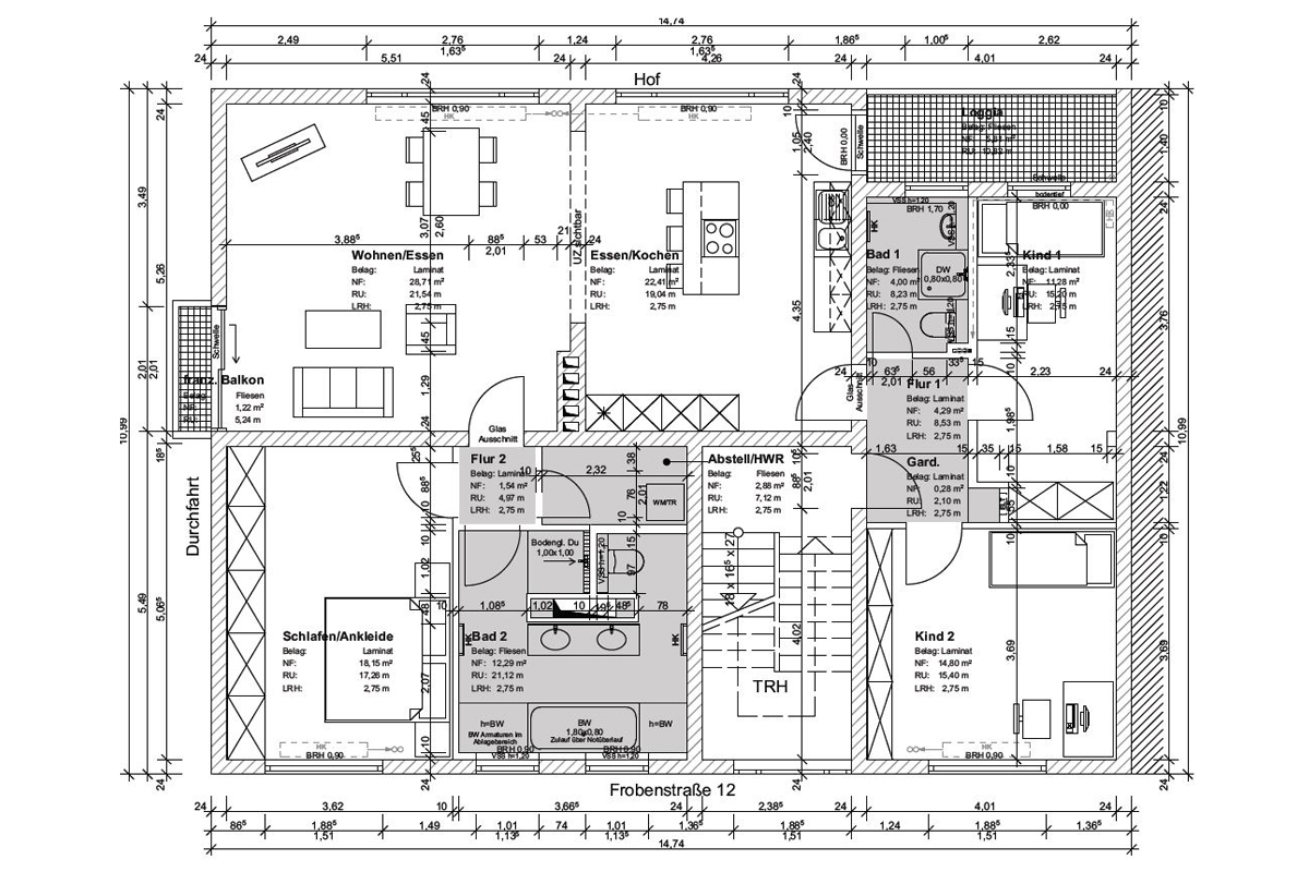 WOHNUNGSZUSAMMENLEGUNG